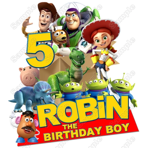 Toy Story  Birthday Custom Personalized  Shirt Iron on Transfer ~#77