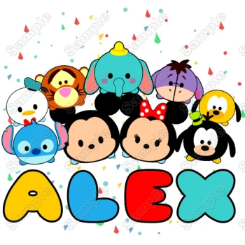 Tsum Tsum  Birthday Custom Personalized  Shirt Iron on Transfer ~#2