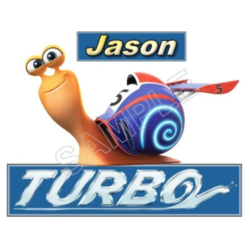 Turbo (Snail) Personalized Custom T Shirt Iron on Transfer  Decal  ~#1