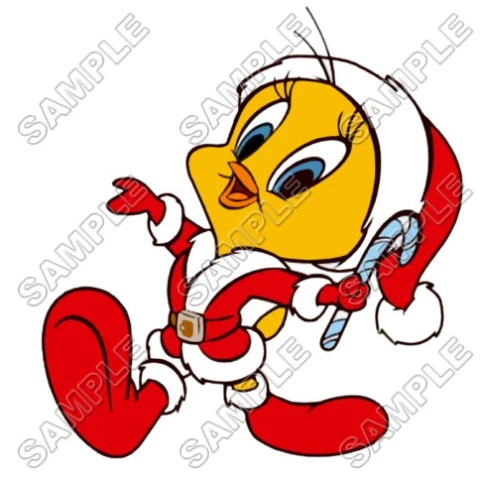 Tweety  Christmas T Shirt Iron on Transfer Decal ~#3