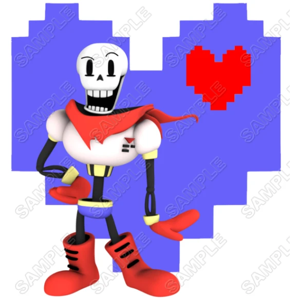 UNDERTALE SANS AND PAPYRUS SKELETON BROTHER COMPUTER VIDEO GAME SHIRT IRON ON TRANSFER ~#3