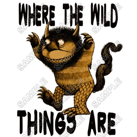 Where the Wild Things Are  T Shirt Iron on Transfer Decal ~#5
