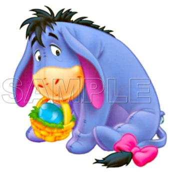 Winnie the Pooh  Eeyore  Easter T Shirt Iron on Transfer Decal ~#1