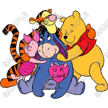 Winnie the Pooh Eeyore Tiger T Shirt Iron on Transfer Decal ~#19