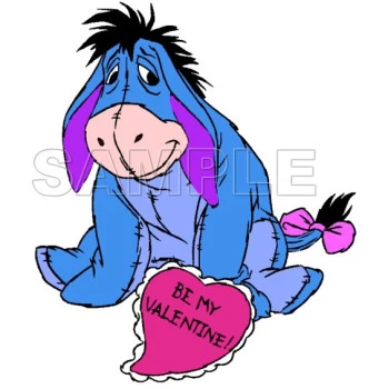 Winnie the Pooh  Eeyore Valentine's  T Shirt Iron on Transfer Decal ~#5