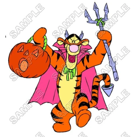 Winnie the Pooh Piglet Halloween Eeyore Tiger T Shirt Iron on Transfer Decal ~#30