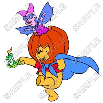 Winnie the Pooh Piglet Halloween Eeyore Tiger T Shirt Iron on Transfer Decal ~#31