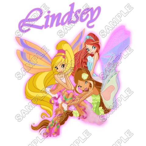 Winx Club  Personalized  Custom  T Shirt Iron on Transfer Decal ~#17