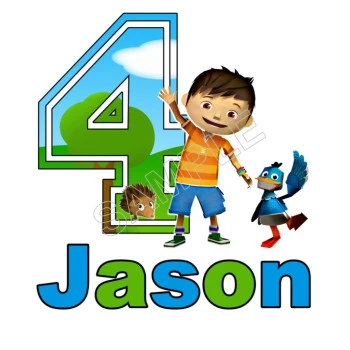 Zack and Quack  Personalized  Custom  T Shirt Iron on Transfer Decal ~#7