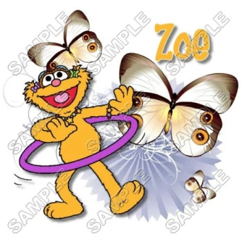 Zoe Sesame street  T Shirt Iron on Transfer Decal ~#11