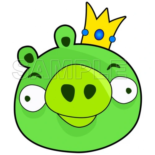  Angry Birds  King  Pig T Shirt Iron on Transfer  Decal  ~#10 by www.topironons.com