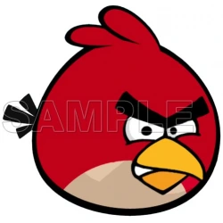 Angry Birds Red Bird T Shirt Iron on Transfer  Decal  ~#7