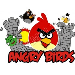 Angry Birds  T Shirt Iron on Transfer Decal ~#77