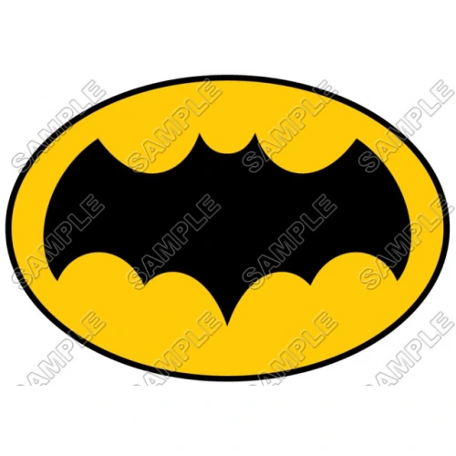  Batman Logo Yellow T Shirt Iron on Transfer  Decal  ~#13 by www.topironons.com
