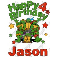 New Personalized Character TMNT Leo Birthday Shirt