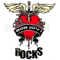 Bon Jovi  T Shirt Iron on Transfer Decal ~#1