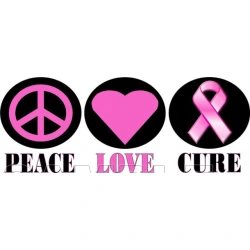 Breast Cancer Awareness T Shirt Iron on Transfer Decal ~#5