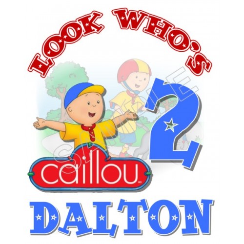  Caillou  Birthday Personalized Custom T Shirt Iron on Transfer Decal ~#81 by www.topironons.com