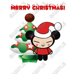 Christmas  Pucca  T Shirt Iron on Transfer Decal ~#77