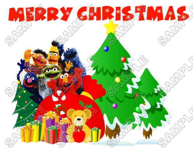 Christmas Sesame Street Elmo T Shirt Iron on Transfer Decal ...