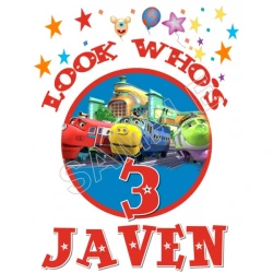 Chuggington  Birthday Personalized Custom T Shirt Iron on Transfer Decal ~#84