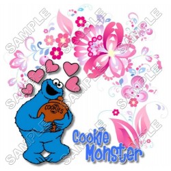 Cookie Monster  Sesame street  T Shirt Iron on Transfer Decal ~#13
