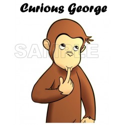 Curious George T Shirt Iron on Transfer Decal ~#7
