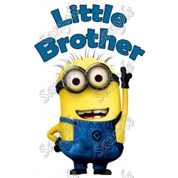 Despicable Me  Minion Little Brother T Shirt Iron on Transfer Decal ~#2