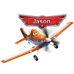 Disney Planes  Birthday  Personalized  Custom  T Shirt Iron on Transfer Decal ~#34