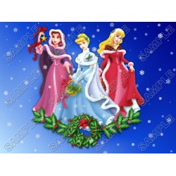 Disney princess  Christmas  T Shirt Iron on Transfer  Decal ~#56