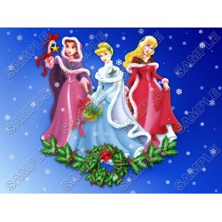 Disney princess  Christmas  T Shirt Iron on Transfer  Decal ~#56