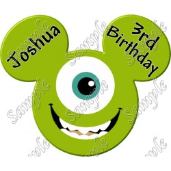 Disney  Vacation  Mike Wazowski  Custom  Personalized  T Shirt Iron on Transfer Decal ~#108