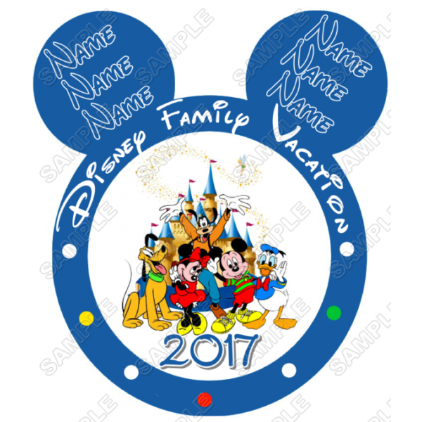 Disney World Vacation Custom Personalized T Shirt Iron