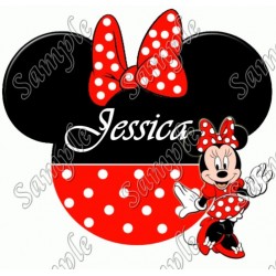 Disney World Vacation Minnie Mouse Custom  Personalized  T Shirt Iron on Transfer Decal ~#92