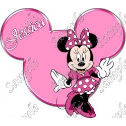 Disney World Vacation Minnie  Mouse  Custom  Personalized  T Shirt Iron on Transfer Decal ~#96