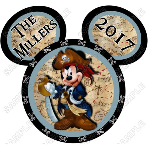  Disney World Vacation Pirate Custom Personalized  T Shirt Iron on Transfer Decal ~#87 by www.topironons.com