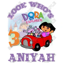 Dora  Birthday  Personalized  Custom  T Shirt Iron on Transfer Decal ~#15