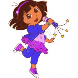 Dora singing  T Shirt Iron on Transfer Decal ~#29