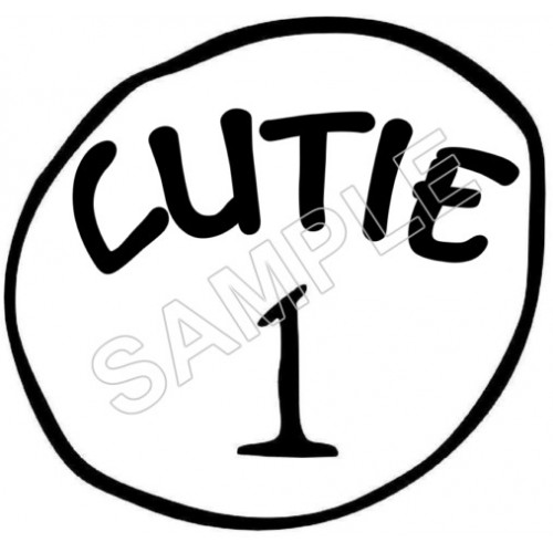  Dr.Seuss  ~#  Cat in the Hat  ~#  Cutie  1, 2, 3..  T Shirt Iron on Transfer Decal ~#1 by www.topironons.com