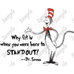 Dr. Seuss Quote  T Shirt Iron on Transfer Decal ~#91