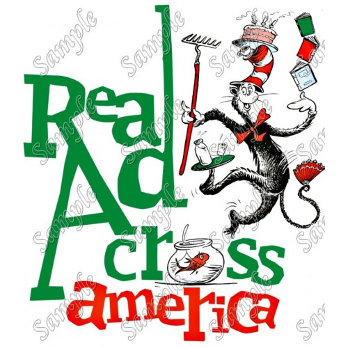  Dr. Seuss Read Across America T Shirt Iron on Transfer Decal ~#54 by www.topironons.com