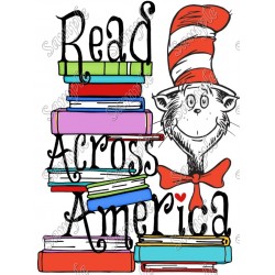 The Cat in the Hat Read Across America T Shirt Iron on Transfer Decal 