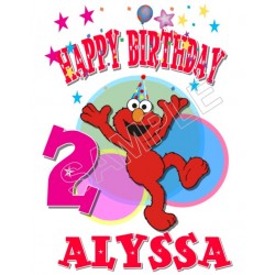 Elmo  Birthday Personalized Custom T Shirt Iron on Transfer Decal ~#79