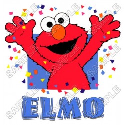 Elmo Birthday  T Shirt Iron on Transfer Decal ~#7