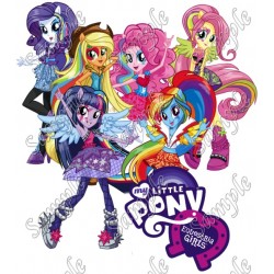 Equestria Girls My Little Pony  T Shirt Iron on Transfer Decal ~#8