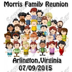 Family Reunion  Personalized  Custom  T Shirt Iron on Transfer Decal ~#1