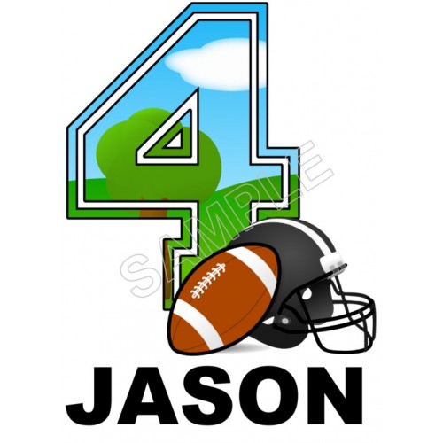  Football  Birthday Personalized Custom T Shirt Iron on Transfer Decal ~#2 by www.topironons.com