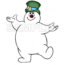 Frosty The Snowman  T Shirt Iron on Transfer Decal ~#1