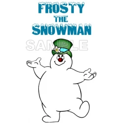 Frosty The Snowman  T Shirt Iron on Transfer Decal ~#3
