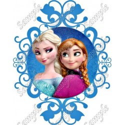 Frozen Anna Elsa T Shirt Iron on Transfer Decal ~#20